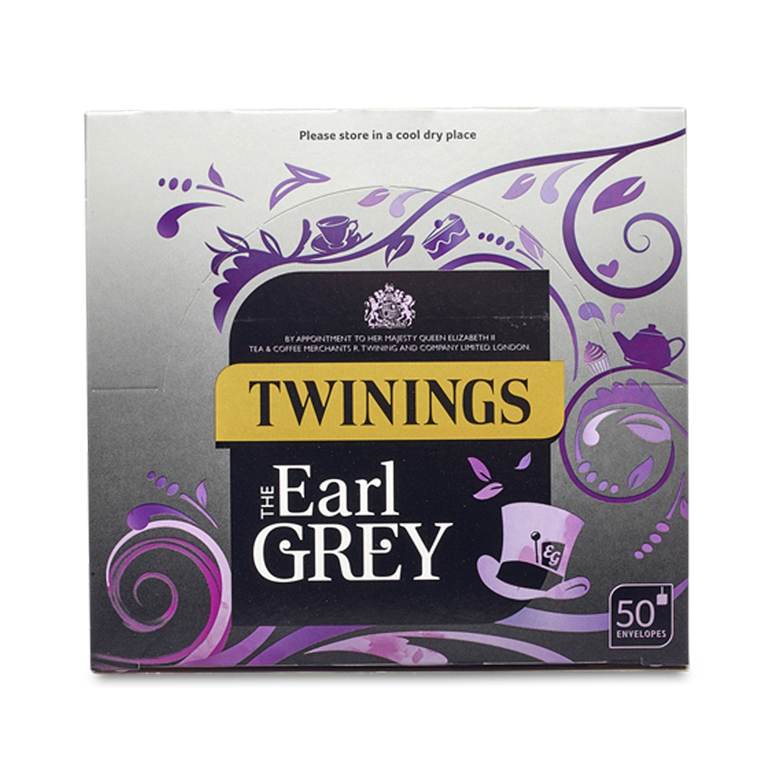 Twinings Earl Grey 50袋入り 5箱 Twinings Earl Grey - 50 Envelopes (String & Tag)